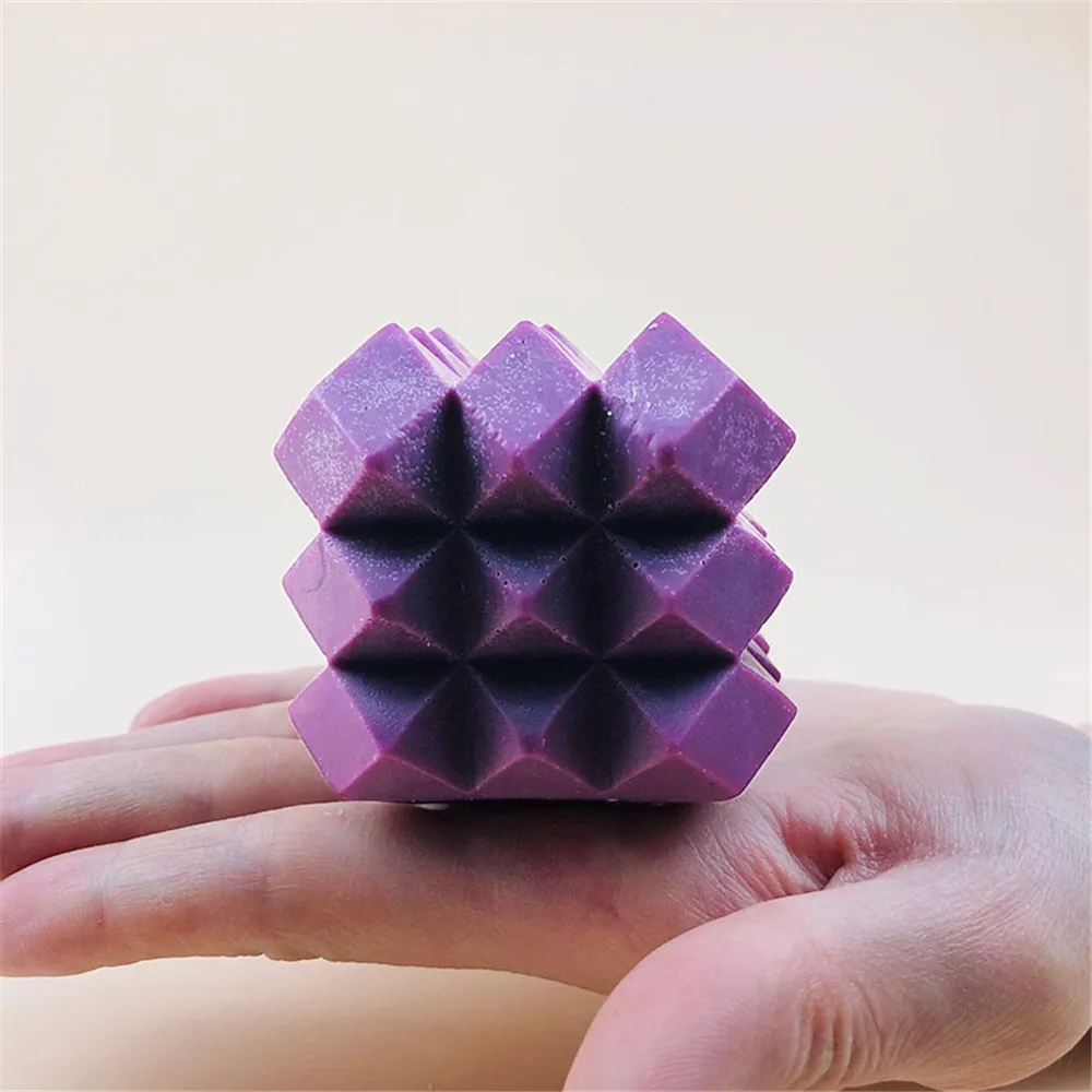 3D Изящные геометрические Силиконовые свечи шаблоны для изготовления