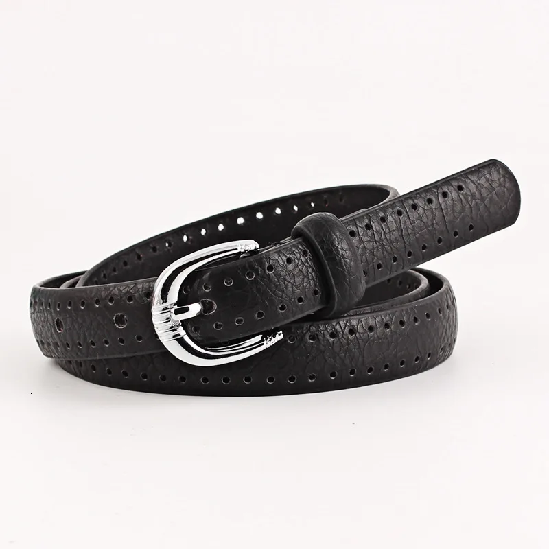 

Women Belt Hollow Out Pu Leather Royalblue Belt Women Korean Casual Ladies 2019 Solid Thin Leather Belt For Jeans