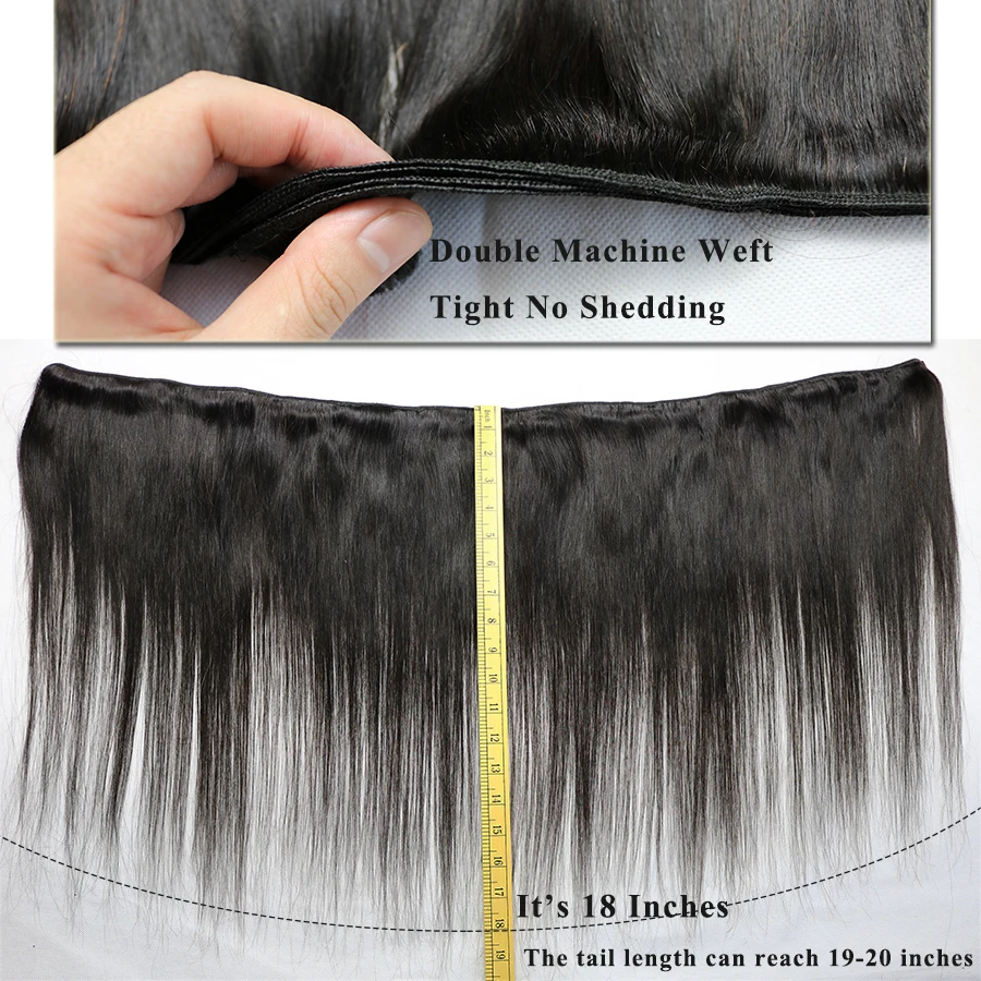 

Unprocessed Human Virgin Hair Weave Straight Body Deep Water Wave 3 Bundles With Lace Frontal Closure Brazilian Natural Color