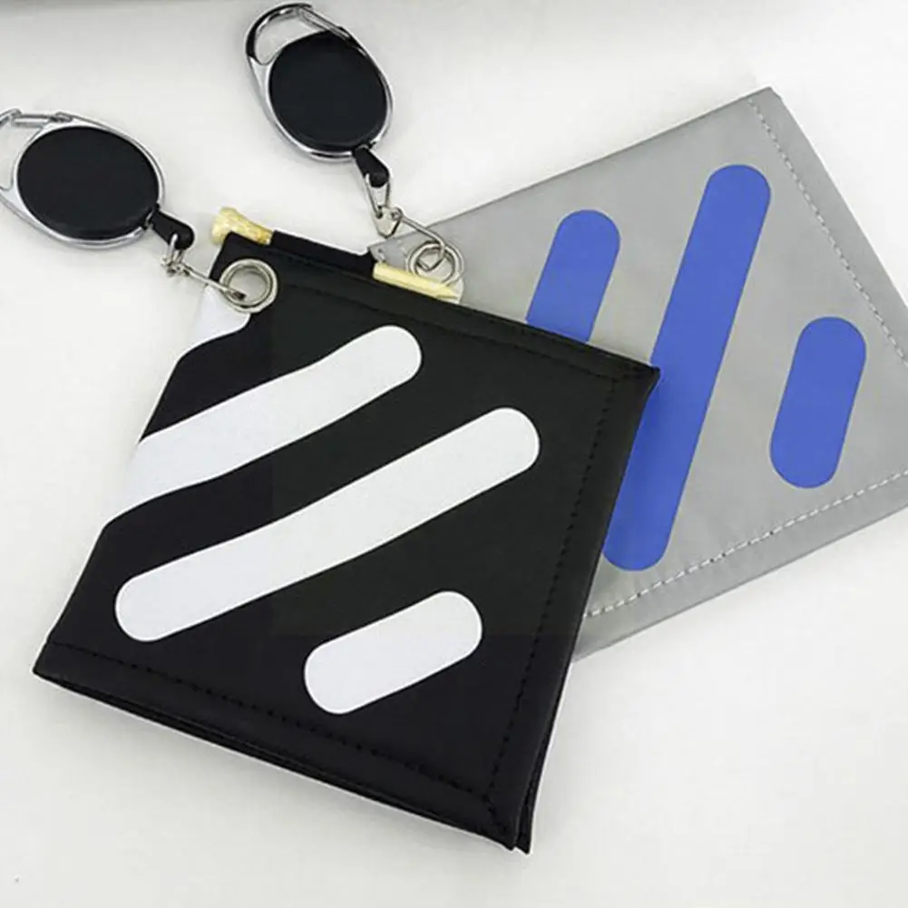 

Square Golf Ball Cleaning Towel With Retractable Keychain Ball Golf Cleaner Cleaning Buckle Club Pu Cloth D4d3