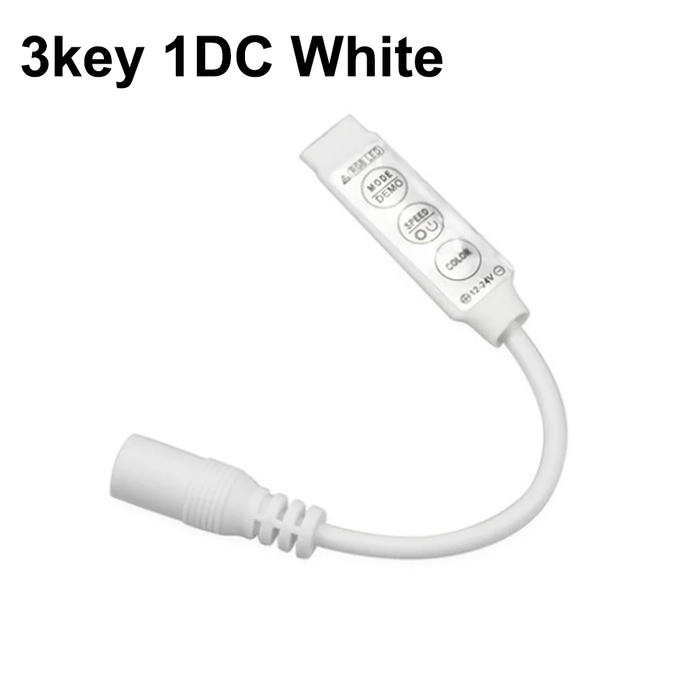 Контроллер RGB для светодиодных лент 5 В 12 24 в пост. Тока А 3 клавиши|Контролеры RGB| |