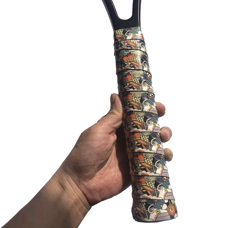 Новинка 100 цветные теннисные ручки ZARSIA с принтом ракетка для бадминтона an-ti