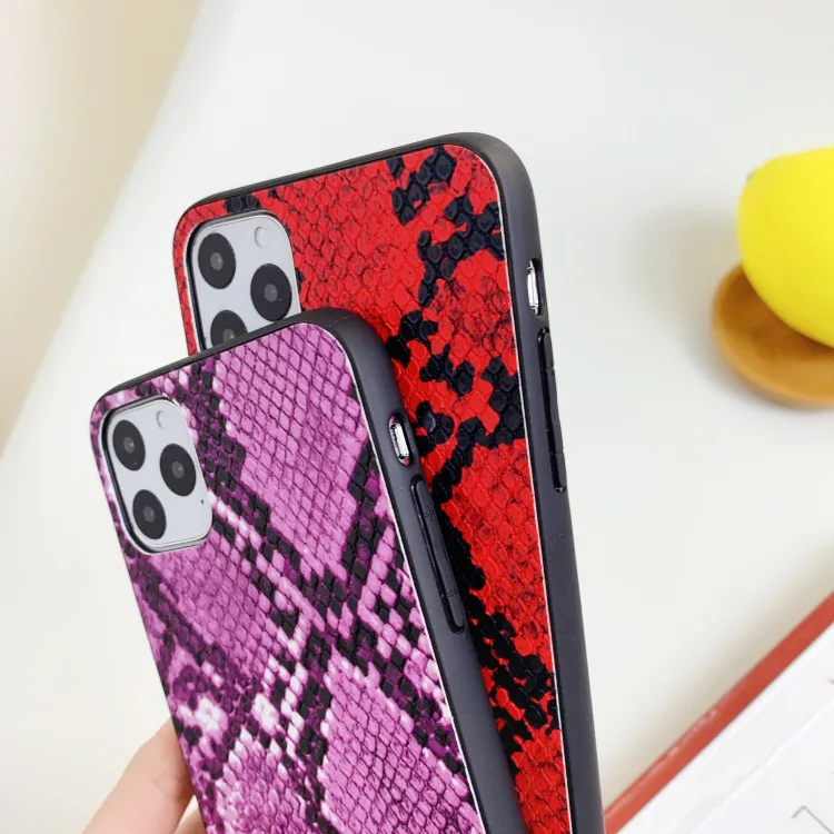Чехол для телефона из змеиной кожи iphone 11 pro max чехлы X XR XS 8 7 6 6S Plus SE 2020 10 милые цвета