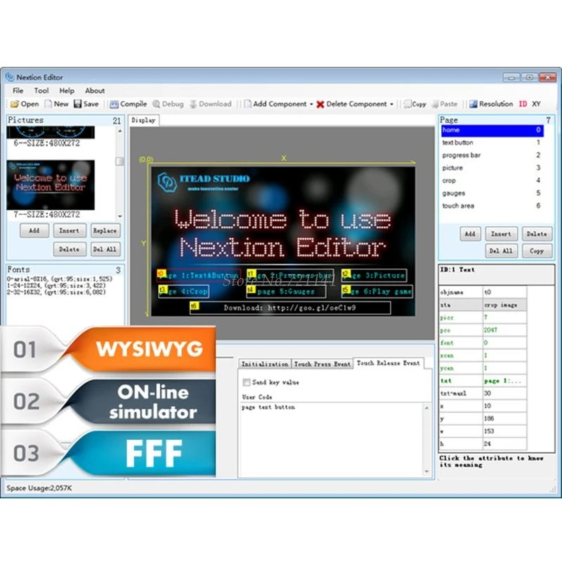 Для 3 5 &quotNextion HMI Smart USART UART последовательный сенсорный ЖК модуль TFT панель дисплея