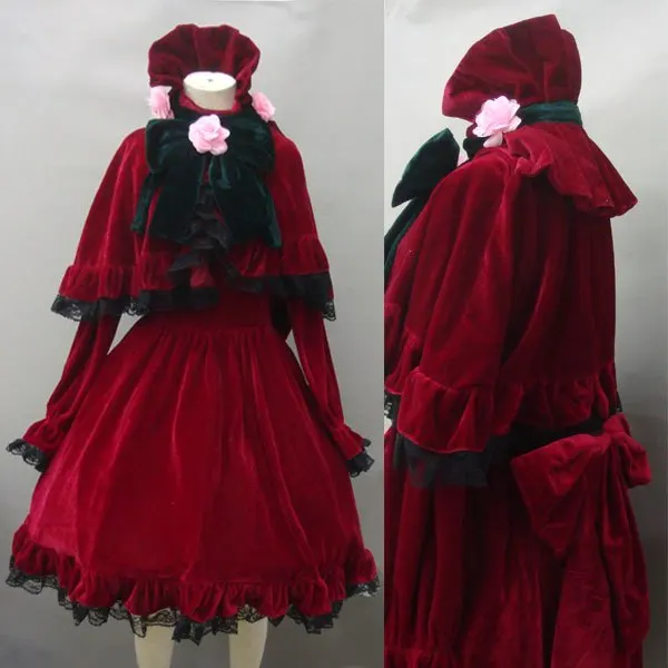 

Free shipping Anime Rozen Maiden Cosplay Cartoon Shin ku Reiner Rubin Cos Halloween Party Man Woman Cosplay Costume