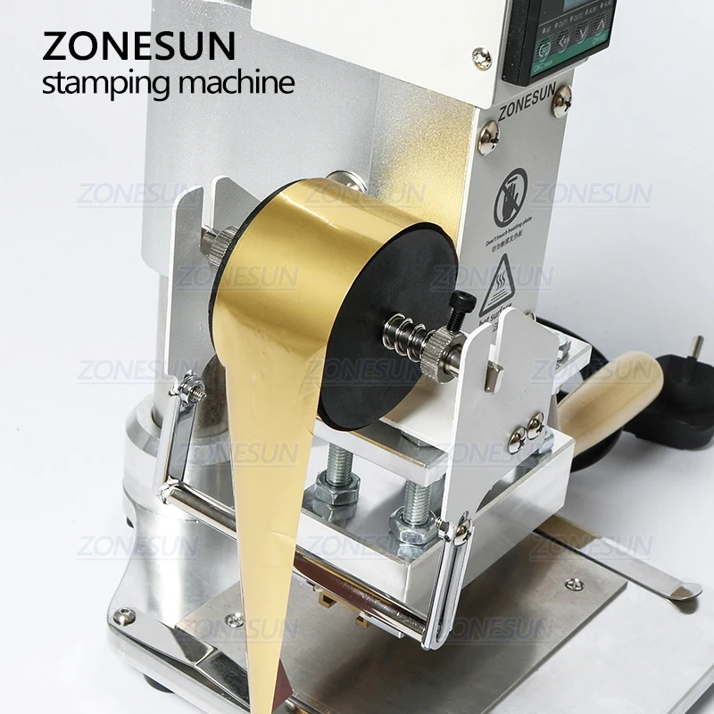 ZONESUN ZS 100A Пользовательский логотип машина для горячего тиснения фольгой ручная