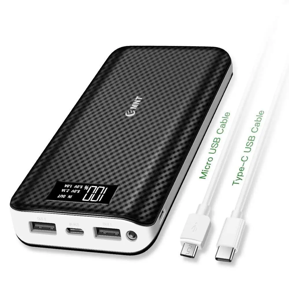 black 10000mAh Xiao mi type-c Usb 2 QI 30000 мАч Внешний аккумулятор водонепроницаемый аккумулятор портативный внешний аккумулятор для Xiaomi mi Iphone повербанк - Цвет: black 10000mAh