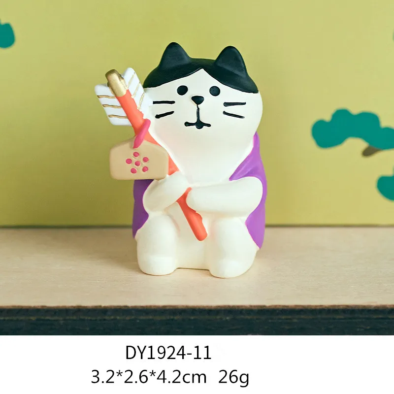 DY1924-11 Японский мультяшный Кот фигурка декоративные резиновые гвоздики украшения миниатюрные фигурки Настольный украшения для дома аксессуары детский подарок - Цвет: DY1924-11