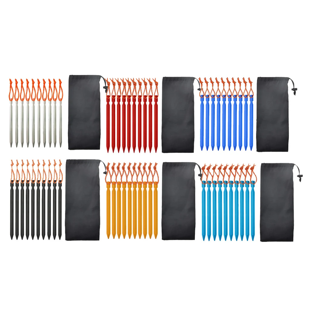 10 шт. 18 см колышки для палатки кемпинга на открытом воздухе авиационный