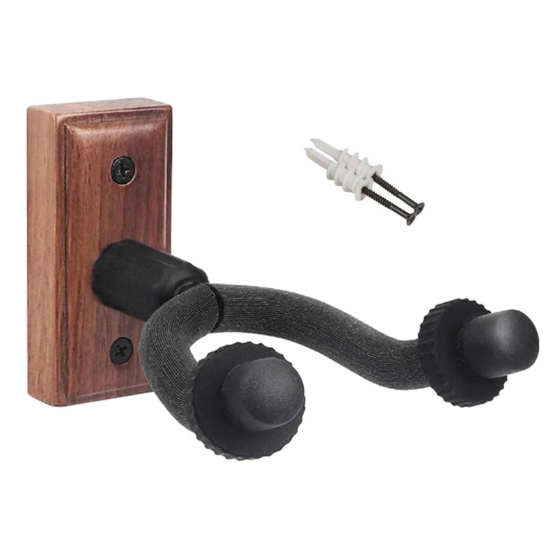 

24BD Guitar Hanging Bracket Wood Guitar Rack Wall Mounted Ukelele Holder
