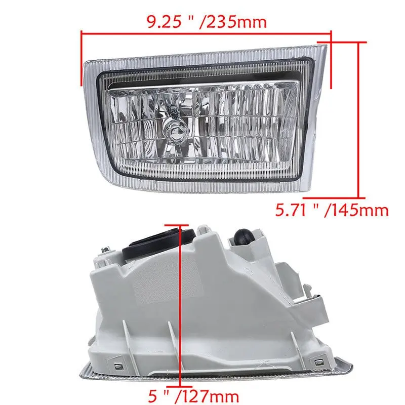 Подходит для Toyota Land Cruiser Prado FJ90 LC90 RZJ95 Противотуманные фары переднего бампера