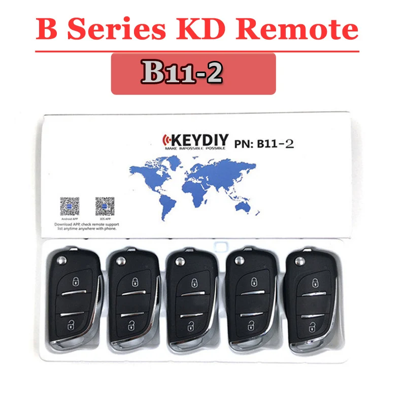 

(5pcs/lot )B Series KD-B11-2 Flip Remote Control Key For KD900 KD-x2 Machine