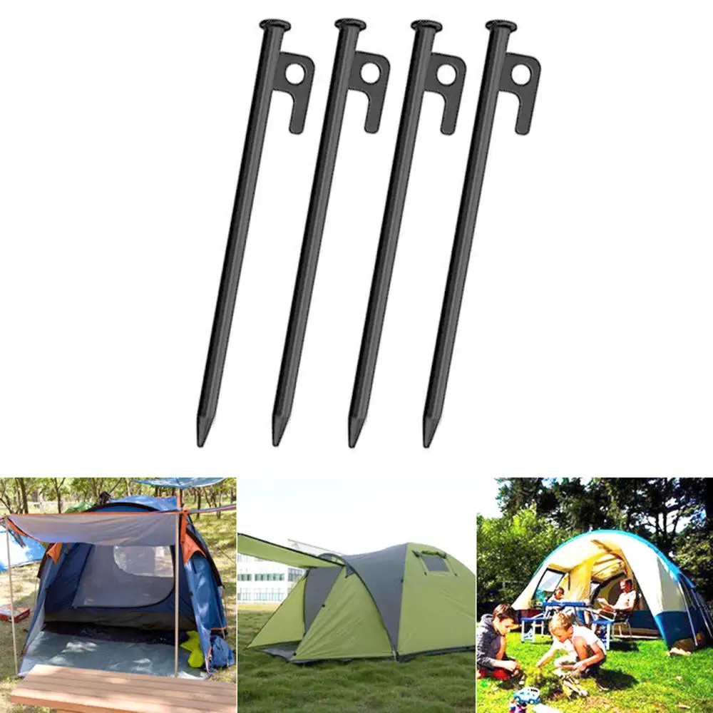

2pcs 20cm Cast Iron Nail Outdoor Hiking Awning Canopy Tent Peg Metal Beach Snow Tent Pegs Stakes 20Cm Cast Iron Nail