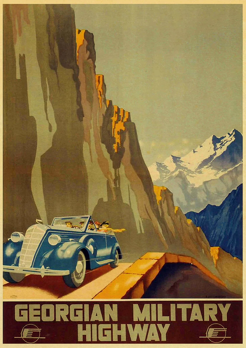 

Vintage posters Soviet Travel Poster Decor kraft wall paper High Quality Painting For Home/ Wall/Room/Bar Decor