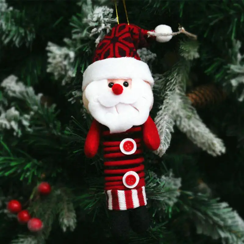 

Christmas Dolls Rocking Spring Leg Santa Claus Christmas Ornaments Hand Crafted Doll for Children Gift