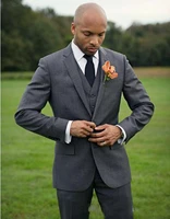 mens wedding slim suit three piece suit two buttons groomsman suit groomsman suit groom tuxedo suitable for country wedding