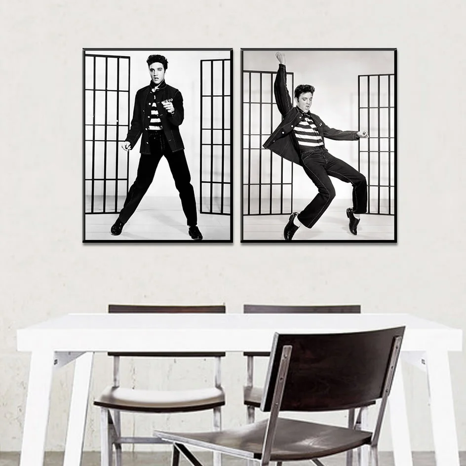 Картина на холсте Классический танец Elvis Presley печать Настенная картина для