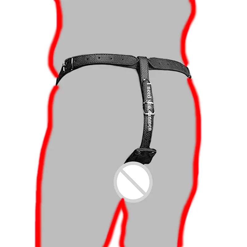 Кожаный переносной Анальная пробка ремень на жгут кольцо верности для пениса