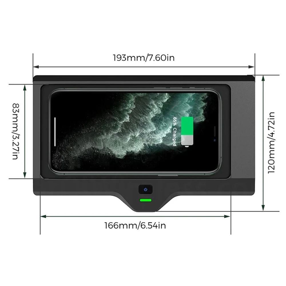 

Car Wireless Charger ABS Anti Slip Console Phone Holder Auto Turn On Fast Charging Pad Mat for BMW X3 X4 2018-2021