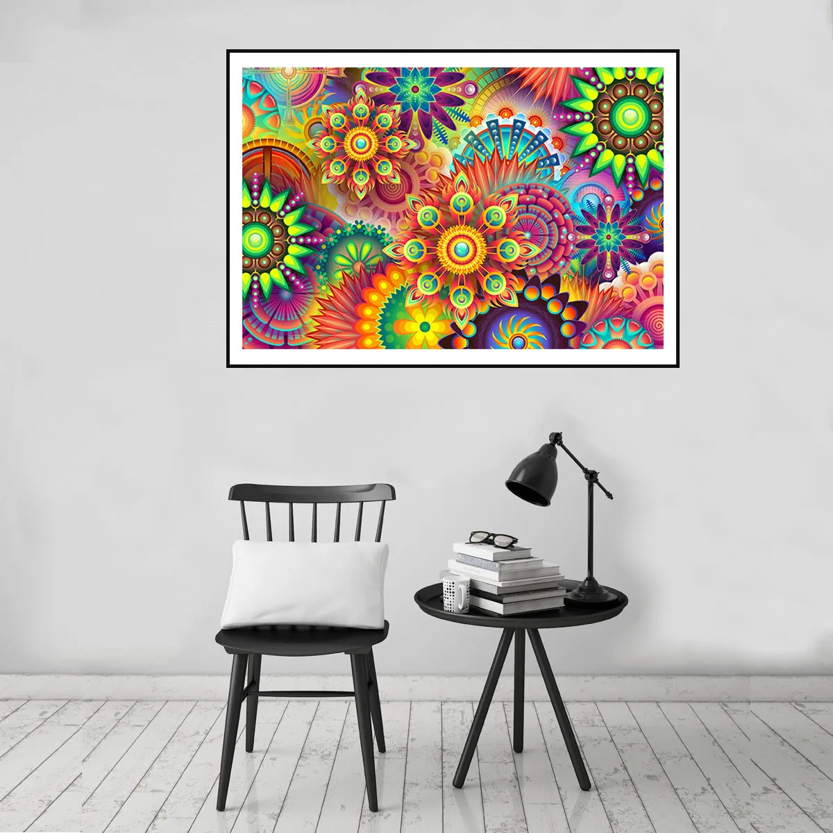 Красочные цветы абстрактный фон постер печать на холсте Живопись настенное