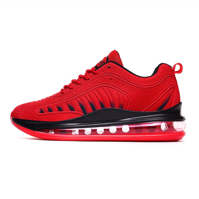 Красный Air Cushion Fashion Sneakers Men High Quality Man Casual Shoes Male Brand Footwear Men's Casual Shoes Fashion Sneakers For Man - Цвет: Красный