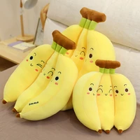 35 70cm creative cartoon banana plush pillow kawaii expression sofa bedroom cushion baby plush toys fruit doll children gift