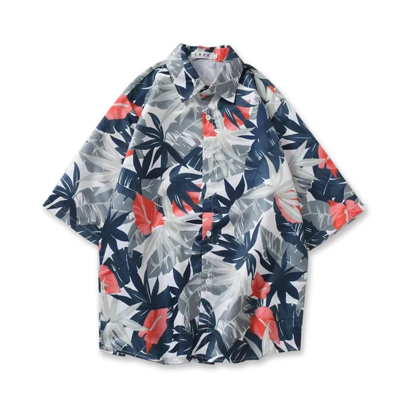 

HUGE SURGE Hip Hop Shirt Streetwear Men Hawaiian Shirt Harajuku Beach Shirt HipHop Shirts Summer Tops Short Sleeve