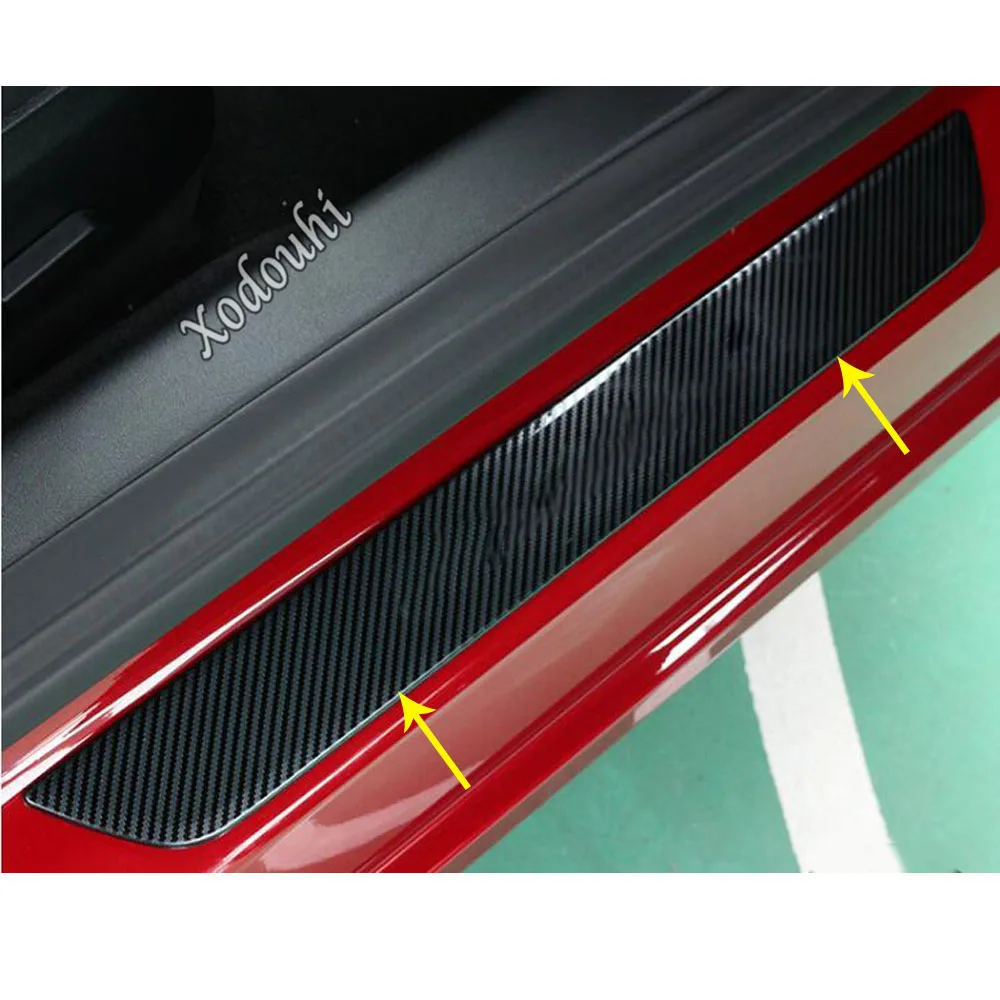 

Car Threshold Strip Stainless Steel Door Scuff Plate External Pedal Moulding Tirm For Tesla Model 3 Model3 2018 2019 2020 2021