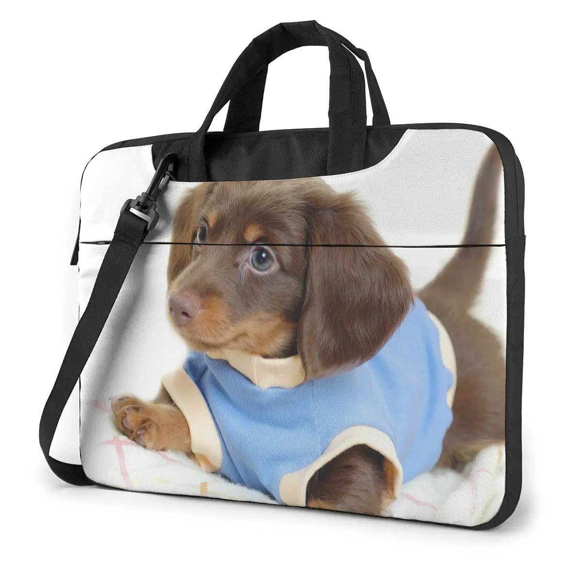 

Puppies Laptop Bag Case Protective Vintage Computer Bag Bicycle Crossbody Laptop Pouch