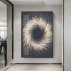 Современная Абстрактная живопись, Золотое роскошное украшение для дома, большие размеры, картины на стену, бескаркасные принты, настенный постер