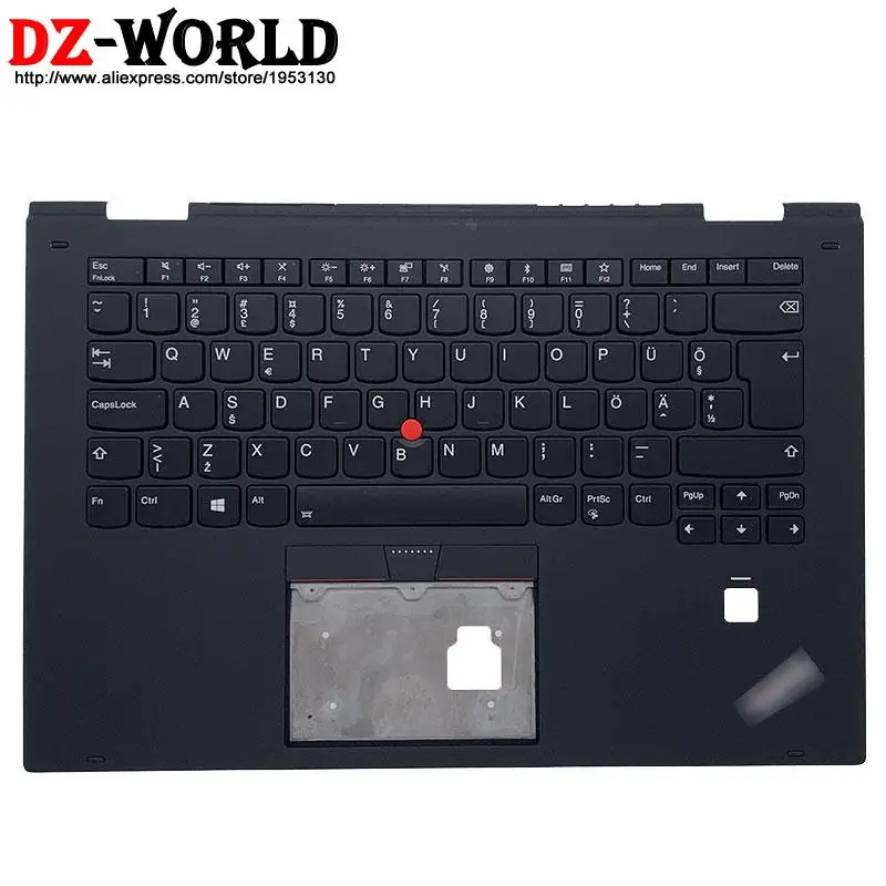 

New Original Estonian Backlit Keyboard With Shell C Cover Palmrest Upper Case for Lenovo Thinkpad X1 Yoga 2nd Gen Laptop 01HY809