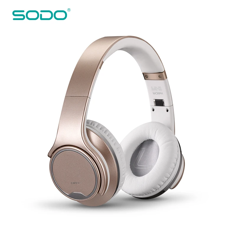Оригинальные беспроводные Bluetooth наушники SODO MH1 NFC поворотный мини динамик
