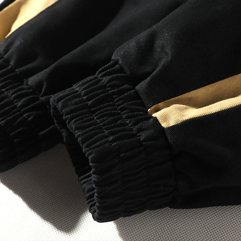 

Men Color Block Cargo Harem Joggers Track Pants Hip Hop Casual Baggy Sweatpants Streetwear Fashion Hipster Pants Trousers Men