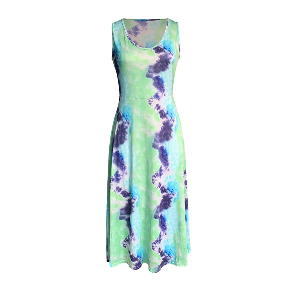 Женское асимметричное Повседневное платье макси лоскутное длинное пляжное с