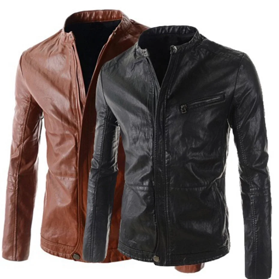 Zogaa Брендовые мужские мотоциклетные кожаные куртки 2019 осенние зимние Деловые