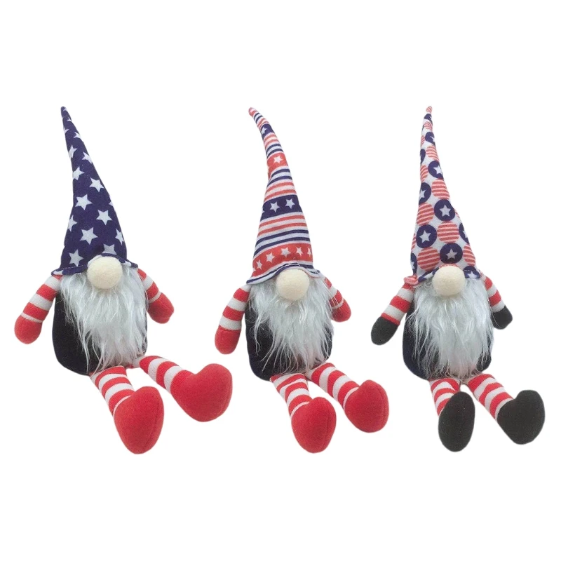 

Independence Day Gnome Veterans Day Nisse Tomte Elf 4th of July Gift Farmhouse Kitchen Tiered Tray Decorations