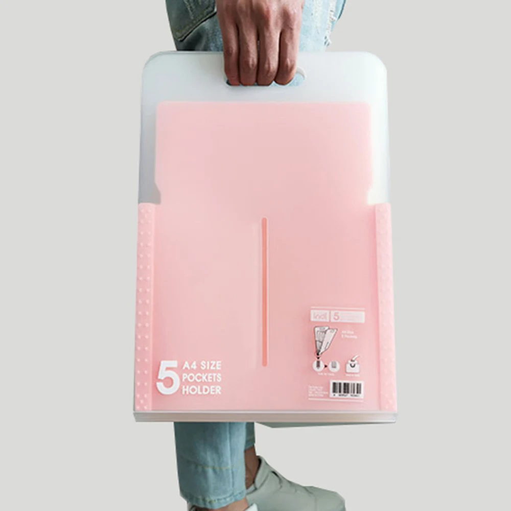5 карманов бумажный пакет вертикальный дизайн расширяющийся файл папки A4