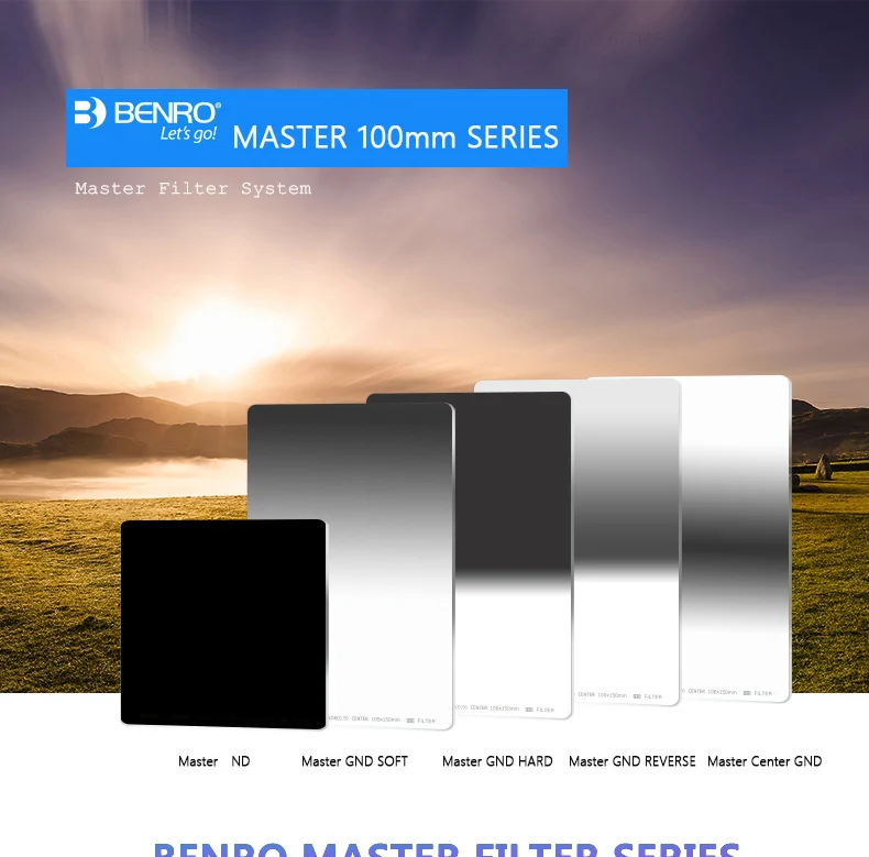 BENRO Master 100 мм Фильтры MAGND8C1015 центр GND фильтр квадратный HD Стекло WMC ULCA покрытие фильтры DHL