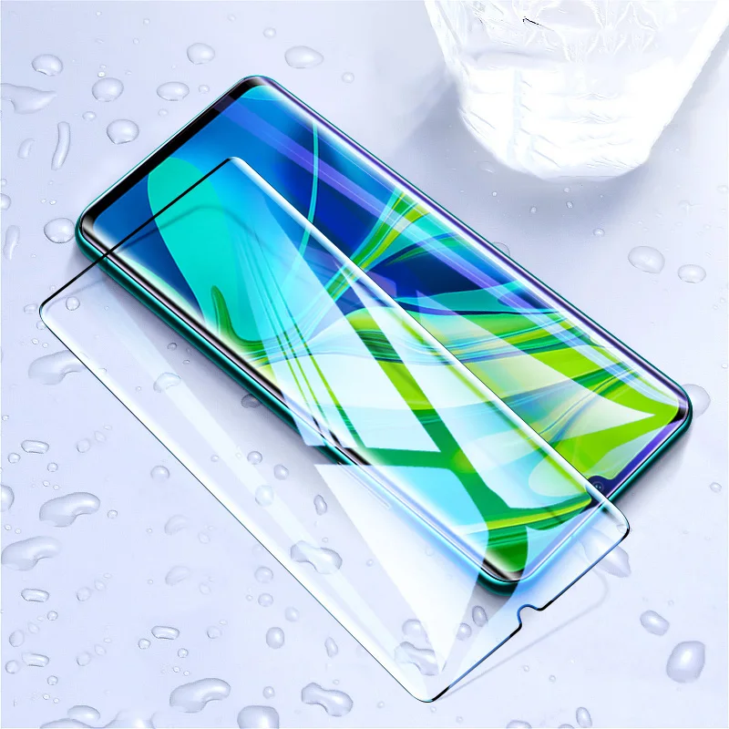 Glass for Xiaomi Mi 10 Tempered Curved Full Cover Ultra-thin Armor Screen Protector Note Mi10 Pro | Мобильные телефоны и