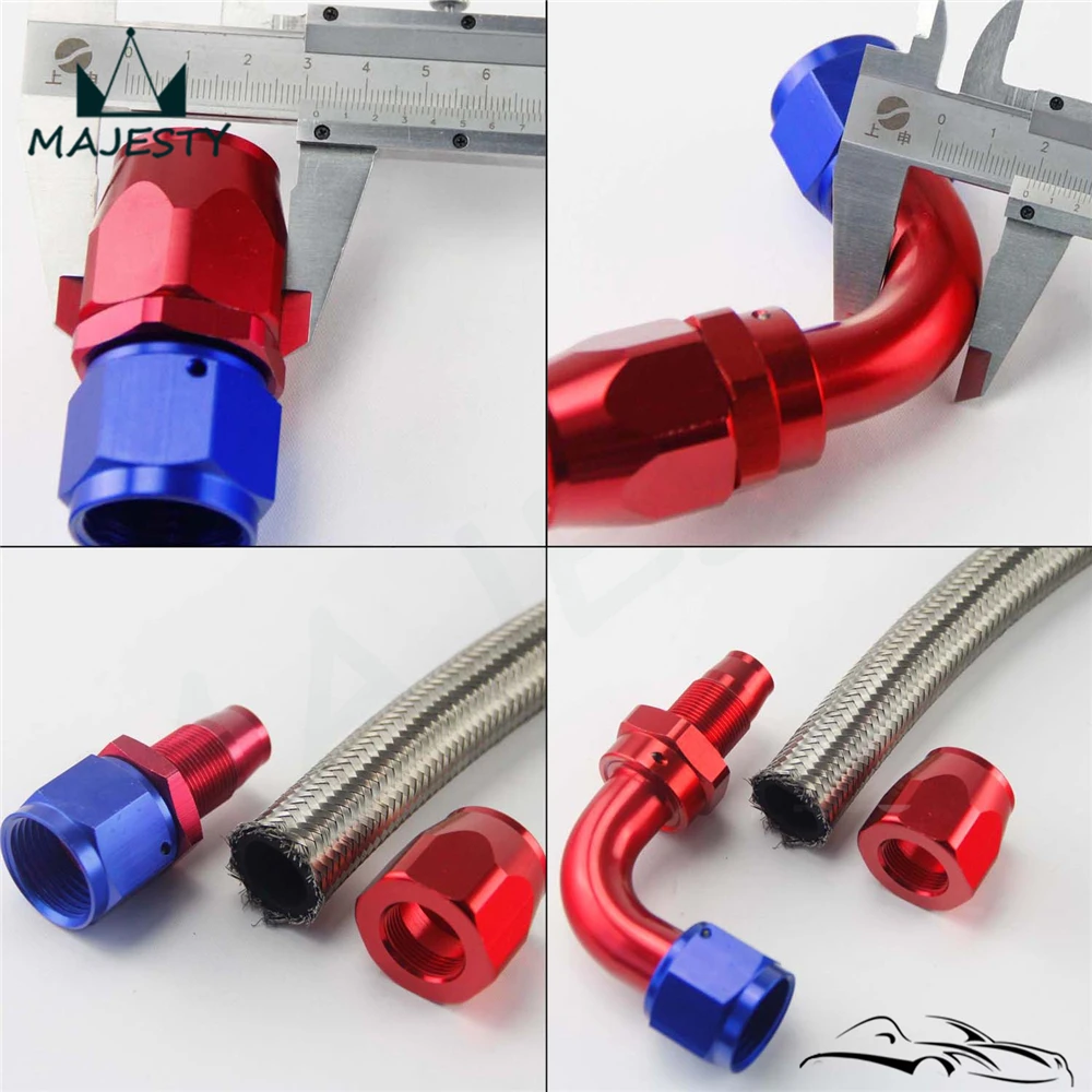Серебряный 12-дюймовый стальной шланг для нефтяной/топливной линии + ПРЯМОЙ