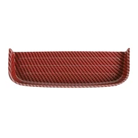 red carbon fiber gear shift storage box tray trim cover for ford mustang 15