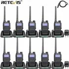 Портативные водонепроницаемые рации Retevis RT87 5 Вт IP67 VHF UHF двухдиапазонный скремблер VOX любительская радиостанция коммуникатор 10 шт.