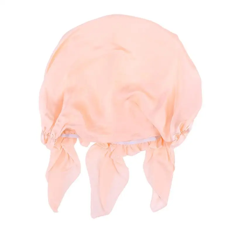 Шелковистый Чепчик для сна мягкий гладкий головной убор с длинными волосами