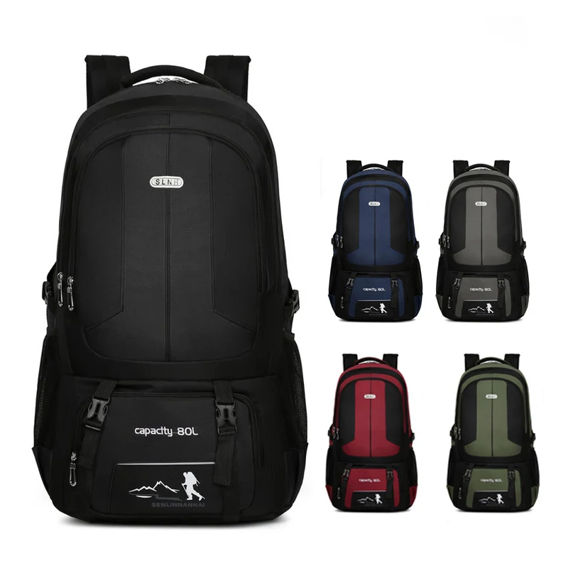 

Мужской рюкзак 80 л, уличный дорожный ранец, водонепроницаемые походные рюкзаки, вместительная сумка для горного туризма, велоспорта
