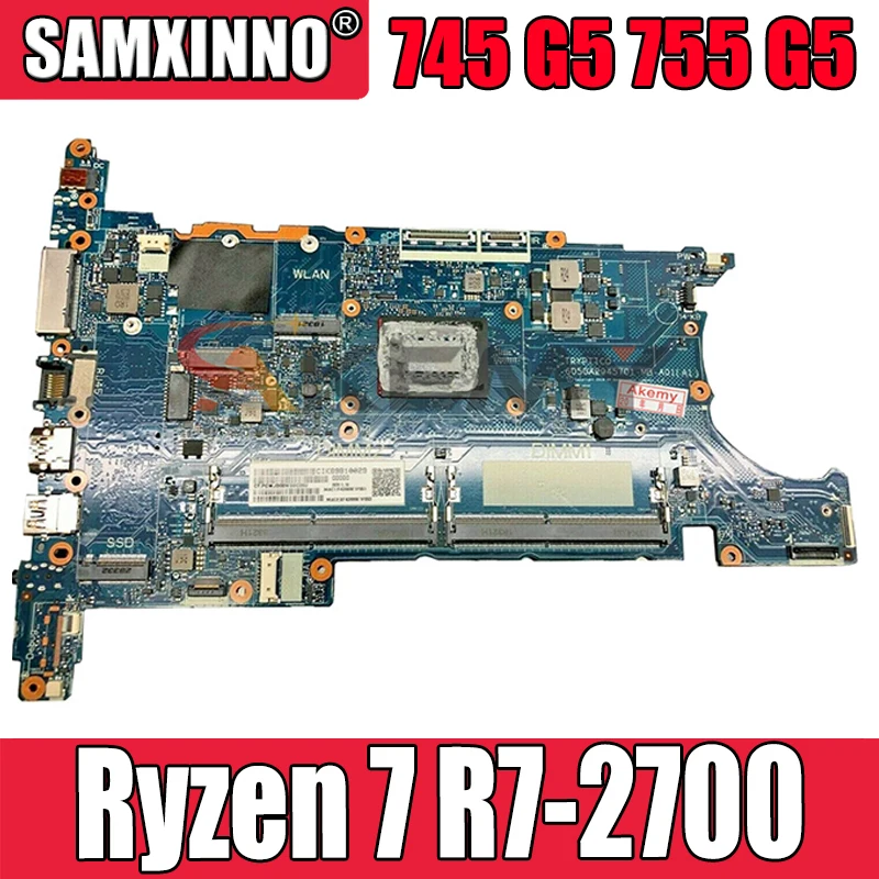 Günstig L21938-001 L21938-601 Für HP EliteBook 745 G5 755 G5 Laptop Motherboard 6050A2945701-MB-A01 W/ Ryzen 7 R7-2700 100% Vollständig Getestet