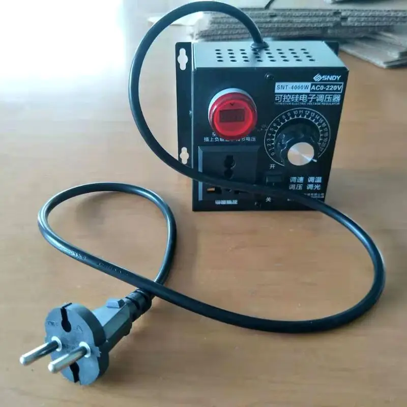 

SCR Electronic Voltage Regulator AC220V 4000W Temp. Motor Fan Speed Controller