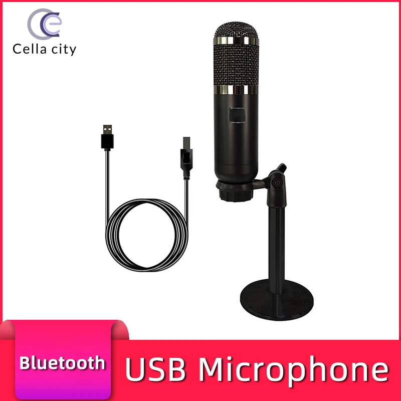 Профессиональный USB микрофон CELLA CITY с функцией Bluetooth для прямой трансляции