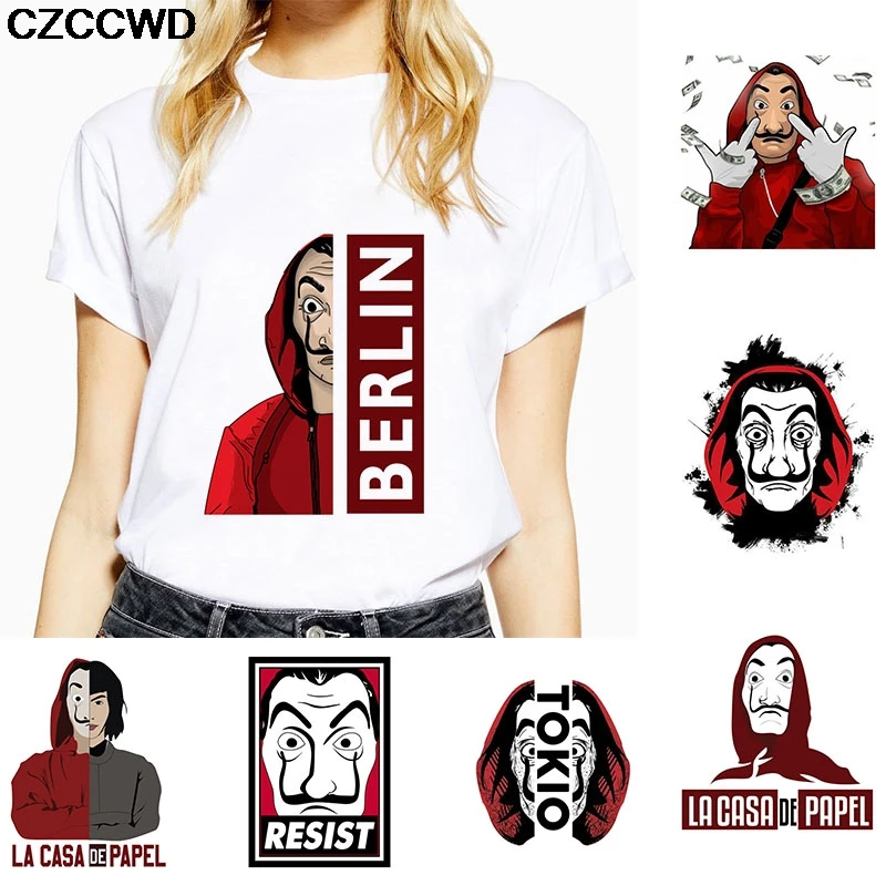 Модная стильная забавная футболка La Casa De Papel летняя Женская Футболка Harajuku размера