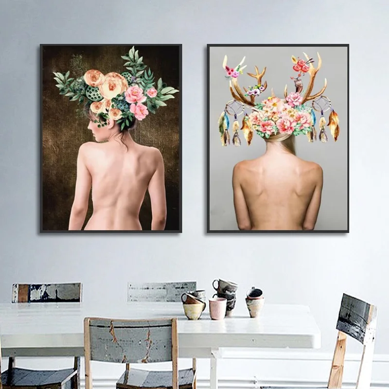 Домашний художественный постер в скандинавском стиле Декор креативный персонаж