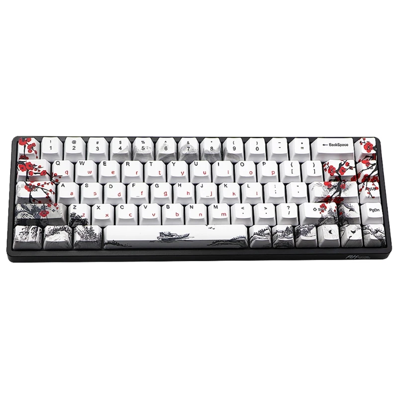 KX4A 68 ключ Wangjiang цветение сливы клавишный краситель Sub OEM для K6 IFG68 TADA68 EK820 RK837 -
